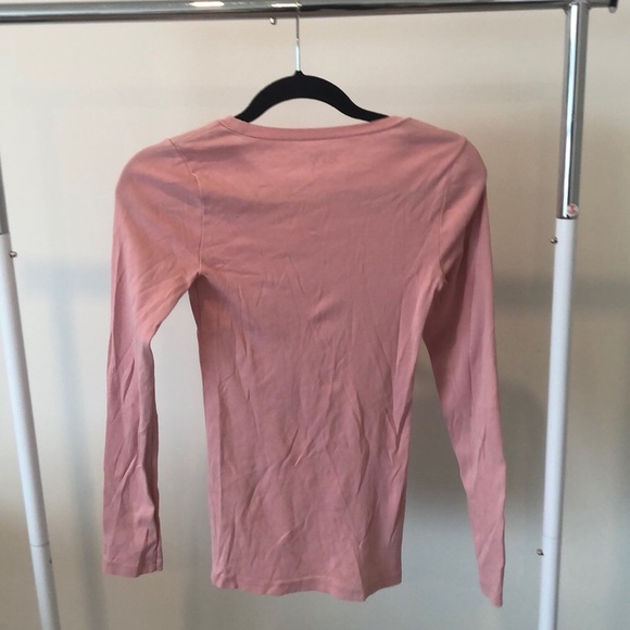 J. Crew Blush Cotton Longsleeve Tee S - Picture 3 of 4